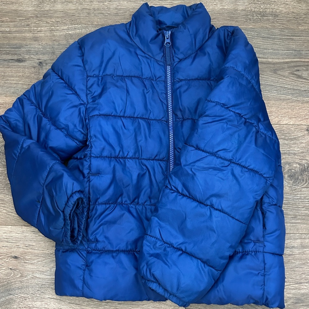 Children’s Place Blue Puffer Jacket with Quilted Design